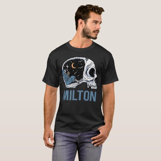 Chilling Skeleton - Milton T-Shirt (Vorne ganz)