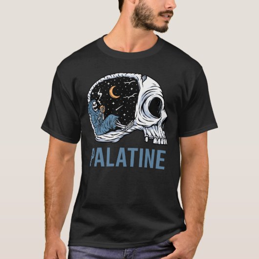 Chilling Skeleton - Palatine T-Shirt (Vorderseite)