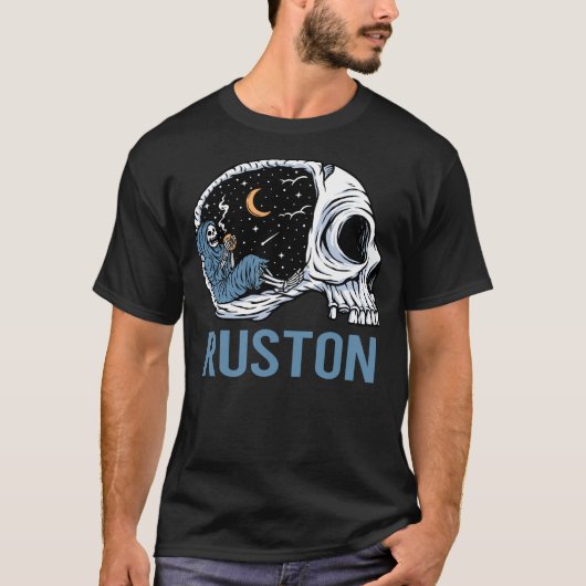 Chilling Skeleton Ruston T-Shirt (Vorderseite)