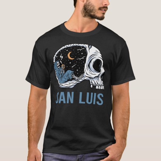 Chilling Skeleton San Luis T-Shirt (Vorderseite)