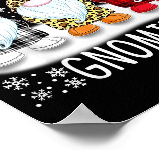 Chilling With My Gnomies Funny Group Of Gnomes Chr Poster (Ecke)