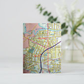 Chilliwack, British Columbia, Kanada Vintag Map Postkarte (Stehend Vorderseite)