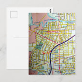 Chilliwack, British Columbia, Kanada Vintag Map Postkarte (Vorne/Hinten)