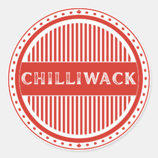 Chilliwack City Pride Emblem – Kanadische Identitä Runder Aufkleber