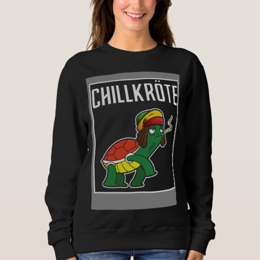 Chillkröte Couple Weed Sweatshirt (Vorderseite)