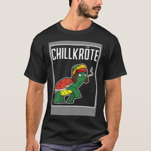 Chillkröte Couple Weed T-Shirt (Vorderseite)