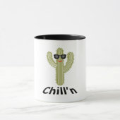 Chill'n Cactus Design - Black 11 oz Combo Tasse (Zentrum)
