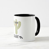 Chill'n Cactus Design - Black 11 oz Combo Tasse (VorderseiteRechts)