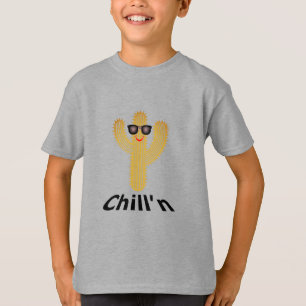 Chill'n Cactus Design - Kids' Basic T - Shirt