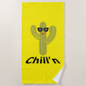 Chill'n Cactus Design - Strandtuch (Vorderseite)