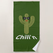 Chill'n Cactus Design - Strandtuch (Vorderseite)