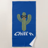 Chill'n Cactus Design - Strandtuch (Vorderseite)