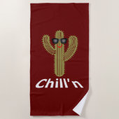 Chill'n Cactus Design - Strandtuch (Vorderseite)
