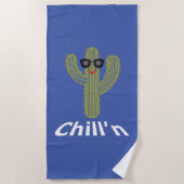 Chill'n Cactus Design - Strandtuch (Vorderseite)