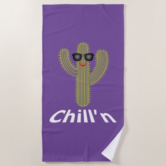 Chill'n Cactus Design - Strandtuch (Vorderseite)