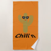 Chill'n Cactus Design - Strandtuch (Vorderseite)