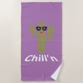 Chill'n Cactus Design - Strandtuch (Vorderseite)