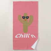 Chill'n Cactus Design - Strandtuch (Vorderseite)