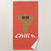 Chill'n Cactus Design - Strandtuch (Vorderseite)