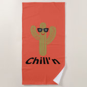 Chill'n Cactus Design - Strandtuch (Vorderseite)