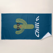 Chill'n Cactus Design - Strandtuch (Vorderseite)