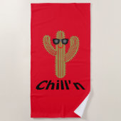 Chill'n Cactus Design - Strandtuch (Vorderseite)