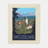 Chillon Castle | Schweiz Fleecedecke (Vorderseite)