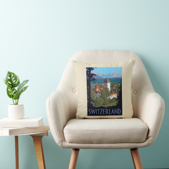 Chillon Castle | Schweiz Kissen (Stuhl )