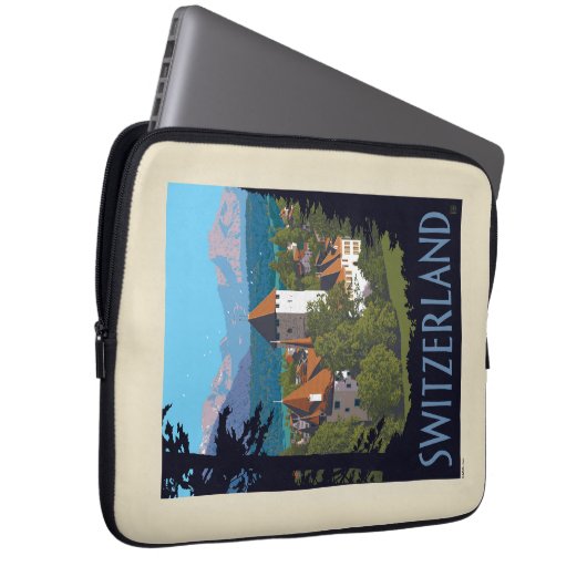 Chillon Castle | Schweiz Laptopschutzhülle (Vorne Rechts)