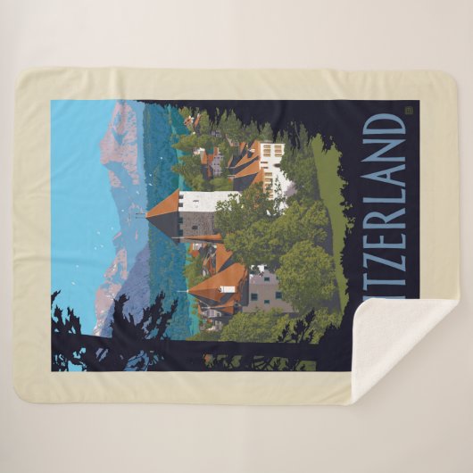 Chillon Castle | Schweiz Sherpadecke (Vorderseite (Horizontal))