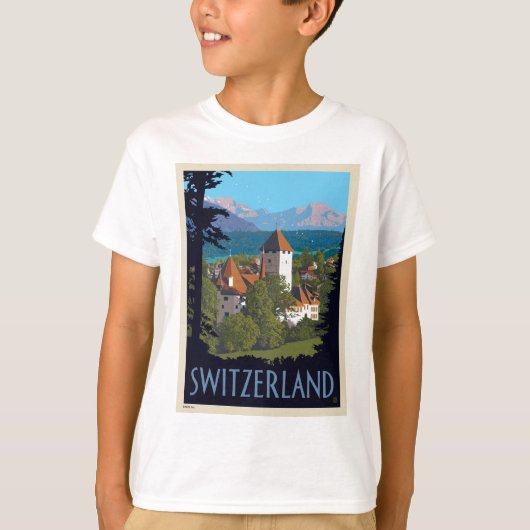 Chillon Castle | Schweiz T-Shirt (Vorderseite)
