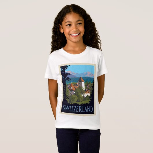 Chillon Castle | Schweiz T-Shirt (Vorne ganz)