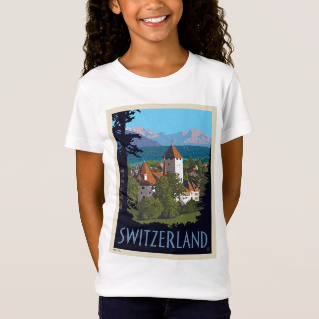 Chillon Castle | Schweiz T-Shirt (Vorderseite)