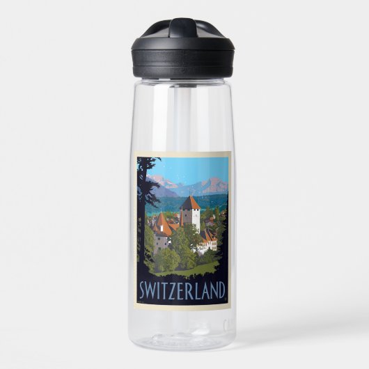 Chillon Castle | Schweiz Trinkflasche (Vorne)