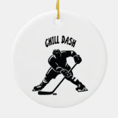 Chillout-Dash-Weihnachtsmeistercoach Keramik Ornament (Hinten)