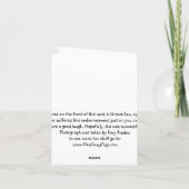 Chillout-Mops-Note-Card - leer Karte (Rückseite)