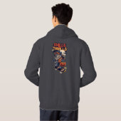 Chills and Thrills Halloween Werewolf Skateboard Hoodie (Schwarz voll)