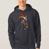 Chills and Thrills Halloween Werewolf Skateboard T Hoodie (Vorderseite)