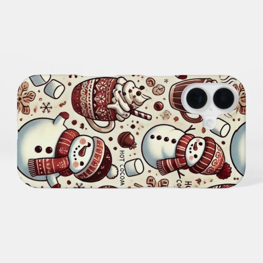 Chilly Cocoa iPhone 16 Hülle (Rückseite (Horizontal))