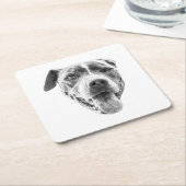 Chilly Dusk Canine Echo Rechteckiger Pappuntersetzer (angewinkelt)