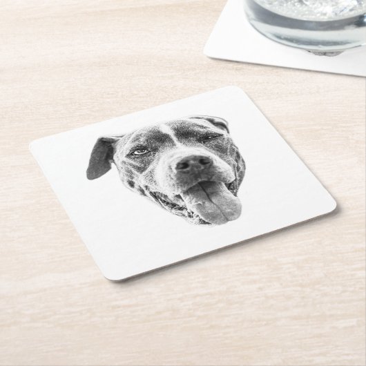 Chilly Dusk Canine Echo Rechteckiger Pappuntersetzer (angewinkelt)