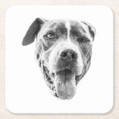 Chilly Dusk Canine Echo Rechteckiger Pappuntersetzer (Vorderseite)