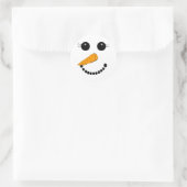 Chilly Face Runder Aufkleber (Tasche)