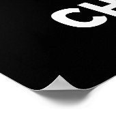 Chilly Hund Funny Chili Hot Dog Pun Dark BG Poster (Ecke)