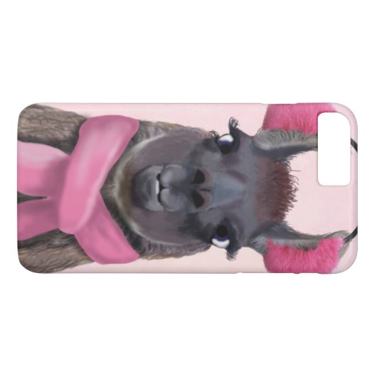 Chilly Llama Pink Case-Mate iPhone Hülle (Rückseite (Horizontal))