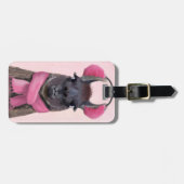 Chilly Llama Pink Gepäckanhänger (Vorderseite horizontal)