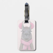 Chilly Llama Pink Gepäckanhänger (Rückseite vertikal)