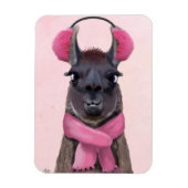 Chilly Llama Pink Magnet (Vertikal)