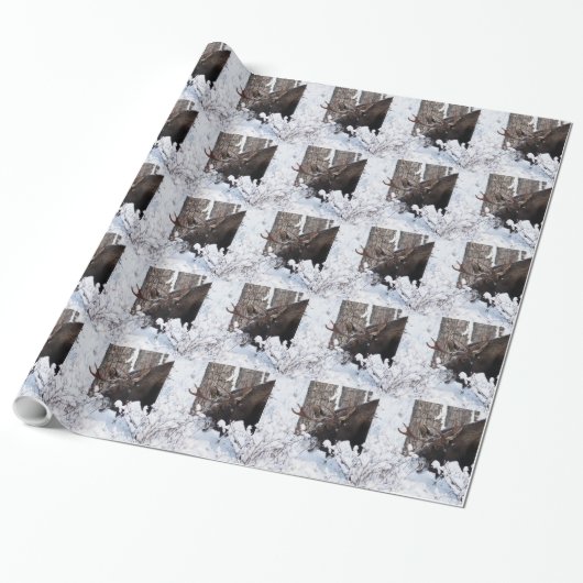 Chilly Moose Geschenkpapier (Ungerollt)