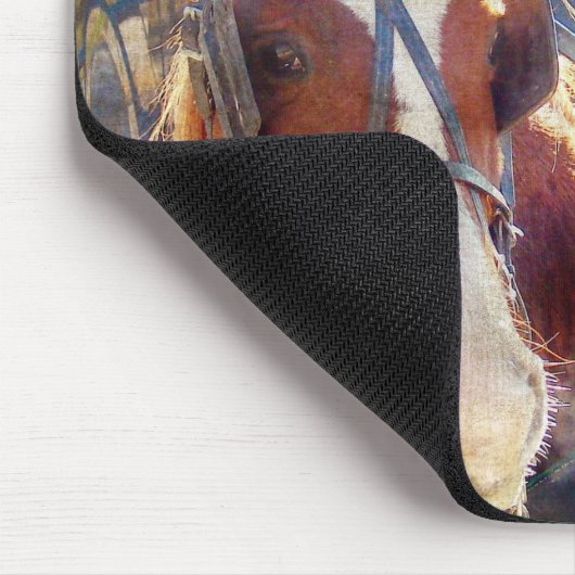 Chilly Morning Amish Horse Mousepad (Ecke)
